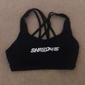 Lululemon bra size 8, shred415 custom logo